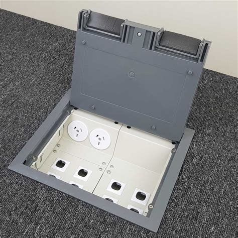 floor boxes for electrical and data|floor outlet box with data.